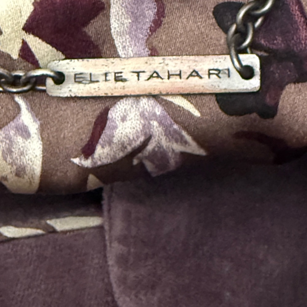 Elie Tahari Brushed Cotton  Blazer w/detailed stitching & buttons - Picture 7 of 8